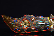 Generic 17" Tibetan Temple Meteorite Mosaic Gem Dzi Beads Sword Amulet