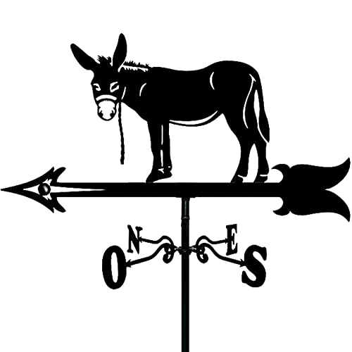 Metal Weathervane with Pumpkin Ornament Garden Weather Vane Wind Direction Indicators Garden Yard Roof Mount Corrosion Resistant and Durable (Style 5) (Style 3)