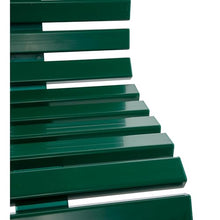 Plow & Hearth Weatherproof German PVC Outdoor Bench | 3-Seat | Holds Up to 500 lbs | Garden Patio Porch Park Deck | Steel and Resin (Green)