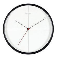 Battery-Powered Indoor and Outdoor Silent Wall Clock Round Clock Wall for Patio Home Decoration (Color : Black)