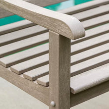 Cambridge Casual Weathered Teak Maine 4-Foot Garden Bench, Solid Teak Wood Patio Furniture, Weather-Resistant Outdoor Furniture for Garden, Lawn, Porch, Backyard, Deck, Balcony