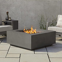 Lakeview Elysian 36-Inch Square Propane Gas Fire Table - Weathered Slate - SC-C9812LP-WSLT