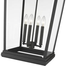 Z-Lite 4 Light Outdoor Wall Sconce Black