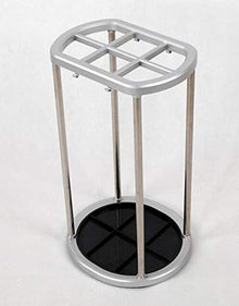 6 Holes Movable Umbrella Stand Metal Umbrella Storage Holder Hollow Waterproof Umbrella