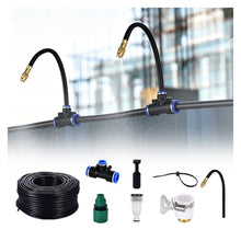 Construction Site Sprinkler System Kit, 360° Adjustable Dust Suppression Misting Kit, Construction Site Enclosure Dust Removal & Cooling System