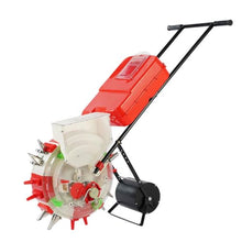 Seed Sower & Fertilizer Applicator, Hand Seed Spreader Garden Push Seeder Planter Simultaneous Sowing and Fertilization for Sowing a Variety of Garden Seeds(7-Nozzle)