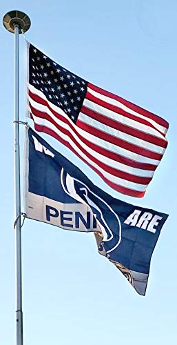 Telepole Manufacturing Inc 20' Superior 2 Telescoping Flag Pole with Hardware & Accessories Silver