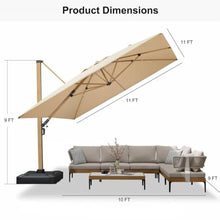 OROTLECT Palace MEB 11X11FT Patio Cantilever Umbrella,Beige