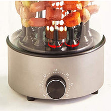 CUTPOIY Fully Automatic Rotary Skewer Machine, Household Party Skewer Electric Stove, 360° Rotating Smokeless 12 Skewers Capacity Easy-to-Clean Skewer Machine