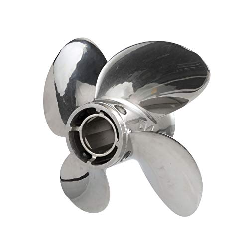 Quicksilver Q4 12.7" Diameter 19" Pitch 4-Blade Stainless Steel Propeller Right Hand Rotation