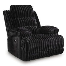 Becca Zero Wall Power Recliner Chair w USB, Pillow Arms, Black Corduroy