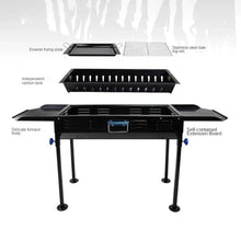 Charcoal Grill, Portable Folding Charcoal BBQ Grill, Portable BBQ Grill for Outdoor Cooking Camping and Family Barbecue Outdoor Picnic