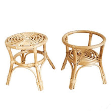Natural Rattan Hand-Woven Flower Pot Indoor Plant Stand For Gardening