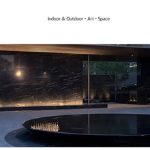 27.56 Inch Outdoor Landscape Fountain, Zen Inspired Simplicity Courtyard Fountain, Mirror Like Water Flow Effect, for Courtyards-M