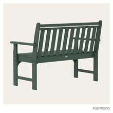 POLYWOOD Vineyard 48" Outdoor Patio Bench, Green