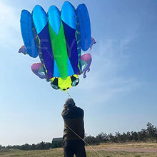 Yingfeida HFLY Large 20 SQ.M. Blue Inflatable Frog Kite for Adults