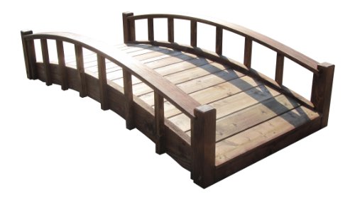 SamsGazebos 6' Treated Moon Bridge Brown