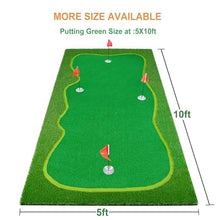 Facy Golf Putting Green Mat Indoor/Outdoor 5X10ft Green