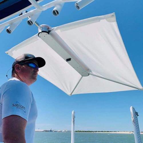 TACO Marine T10-3000-3 ShadeFin with Bag and Fixed Rod Holder Mount Kit