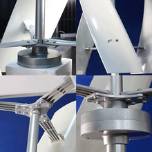 12000W Wind Turbine Generator for House, AC Permanent Magnet Wind Generator with Wind-Solar Controller, Vertical Wind Power Generator,24V