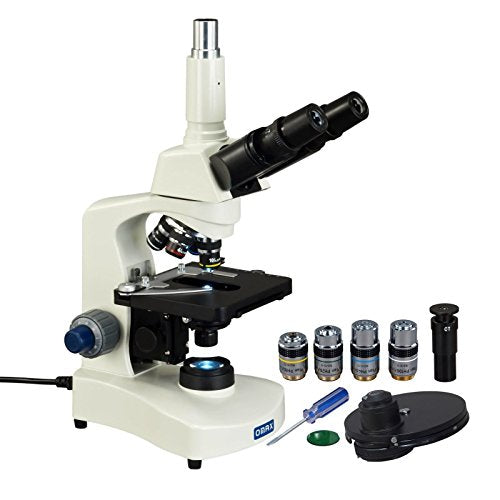 OMAX Trinocular Phase Contrast Microscope 40X-2000X Multicolor