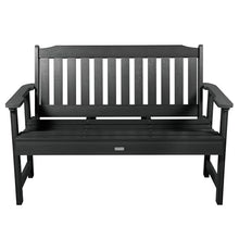 Highwood AD-BENW2-BKE Lehigh Garden Bench, 4 Feet, Black