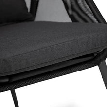 Greemotion USA Alverta 2-Piece Outdoor Foldable Accent Chair Black
