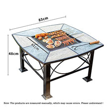 cfycfy987 Grilling Table Outdoor Barbecue Table Grill Yard Garden Iron Art Balcony Leisure Heating Brazier Outdoor