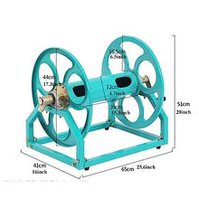 Garden Hose Holder Compact Trolley for Hose Reel, Heavy Duty Metal Hose Reel, Hose Holder for Water Hose Suitable for Gardens, Lawns and Outdoors