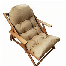 WDFYJ Wooden Recliner, Balcony Chair Outdoor Garden Chair Sun Lounger, Foldable Recliner 3 Angles Adjustable(Brown)