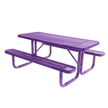 COATEDOUTDOORFURNITURE 6Ft Rect Picnic Table, Expanded, Purple