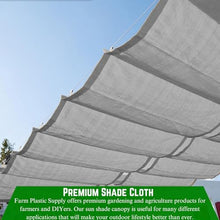 Farm Plastic Supply - Gray Shade Cloth - 75% - Mesh Fabric for Fence Privacy Screen, Garden Shade, Mesh Fence Screening, Shade Cloth Rolls, Wind Screen, Gray Shade Cloth (12' x 90')