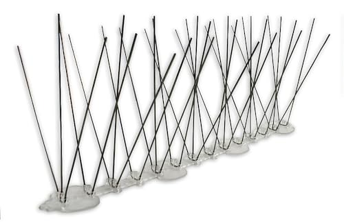 Bird-X Deterrent Steel Spikes, Bird Control, 8-inch W, 98 ft Long (ETS-98)