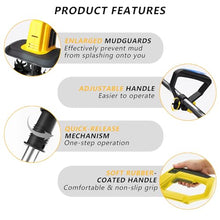 vnmudzeo Cordless Tiller Cultivator,Compatible with 2000mAh/4000mAh Power Supply,270 R/min Charging Garden Cultivator,22cm Tilling Width & 18cm Depth 4000mAh