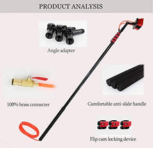 wzfdm Telescopic Rod Water Brush, Window and Solar Cleaning Pole W/Water fed Telescopic Brush/Brush Window and Solar Panel Cleaning System Windows Cleaning Washing Tool,12FT/3.6M