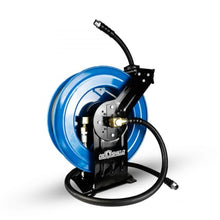 OIL SHIELD OSFHRONE40 Farm Fuel Hose Reel – Heavy Duty Assembly, 1" x 40' Rubber Hose, 1" MNPT, Static Wire, 100 PSI, Kink & Cold-Weather Resistant, Diesel & Gasoline Use
