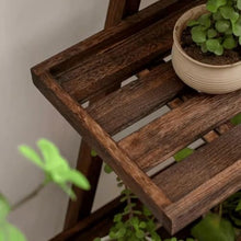 IBONSON Multi Tiered Plant Stand Indoor Balcony Retro Solid Wood Flower Stand Living Room Indoor Multi-Layer Pothos Plant Display Stand Corner Outdoor Plant Stand