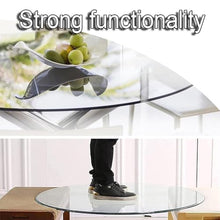 BIUBPW 32" Round Dining Table Top Tempered Glass Table Top Clear Dining Table Top Side Table/Coffee Table/Office Table Replacement Table Top(110cm-43in)