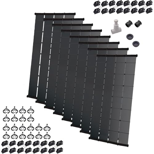 SunValue Ultimate Solar Pool Heater DIY Kit - Get The Most Out of Your Pool - Extend Your Swim Season & Pool Enjoyment (8-4'x10' Panels / 320 Square Feet)
