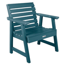 highwood AD-KITCHGW2-NBE Weatherly 2 Garden Chairs with 1 Square Side Table, 3-Piece Set, Nantucket Blue