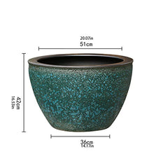 LOVULIFE Planting Pots Indoor Flower Pot Potted Pot Ceramic Flower Pot Courtyard Balcony Large Flower Pot Extra-Large Tree Flower Pot with Drainage Hole Flower Pot Outdoor Pots(B,Large)
