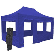 Vispronet 10x15 Aluminum Canopy Tent Kit with Walls - Blue