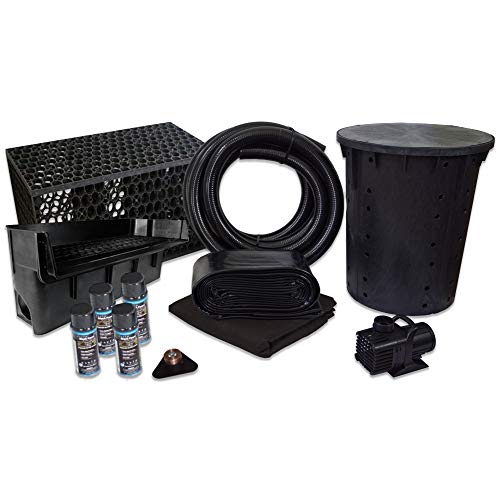 HALF OFF PONDS Simply Waterfalls 6100 Waterfall Kit with PVC Liner and Pump Black