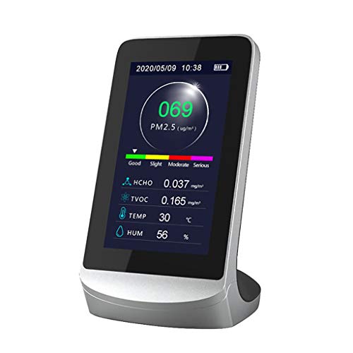 Digital Multifunctional CO2 PM2.5 PM1.0 PM10 HCHO TVOC Detector Thermometer Hygrometer Air Quality Analyzer Monitor