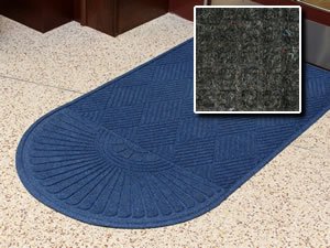 FloorGuard Heavy Duty All Purpose Entrance Mat Diamond 4' x 18' Charcoal