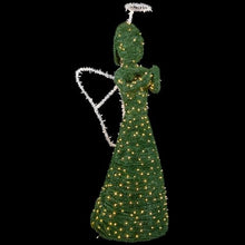 Northlight Lighted Commercial Topiary Angel Outdoor Christmas Decoration 6.5' Green