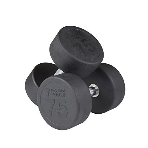 Body-Solid Iron SDPS650 Rubber Round Dumbbell 55-75 lb