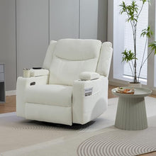 ERYE Multifunctional Power Reclining Chair Electric Recliner Armchair for Home Theater Office, 270° Swivel Rocker Chair W/USB-C Ports, Adjustable Headrest & Vibration Massage
