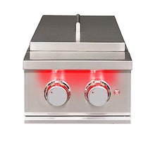 TrueFlame Built-in Stainless Steel Double Side Burner - TFSB2L