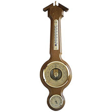 Fischer Sheraton Weather Station, Thermometer, Barometer & Hygrometer 555 x 165 mm - 4673-34 (Rustic Oak)
